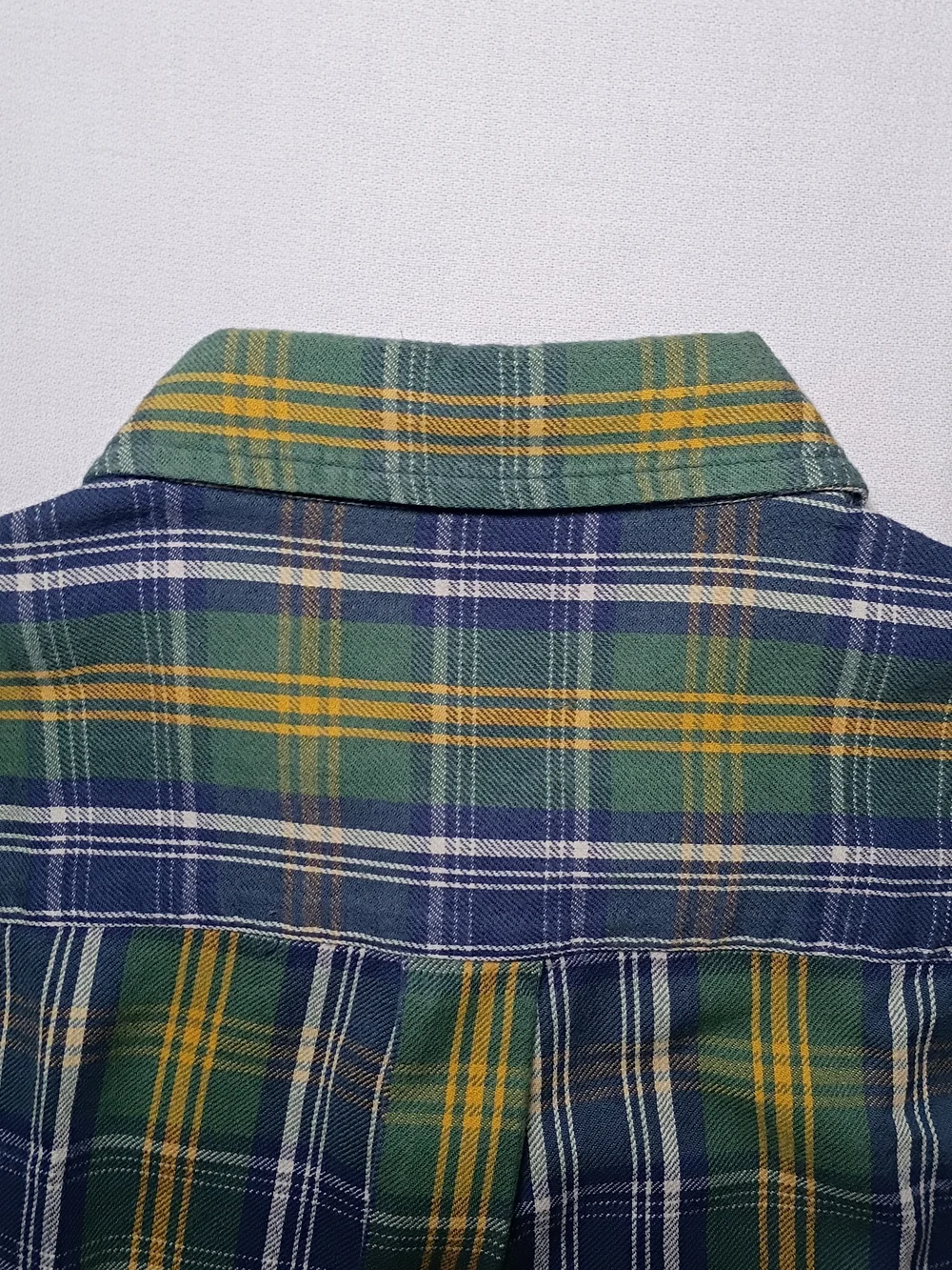 Vintage Polo Jeans Ralph Lauren Mens Oversized Flannel Shirt Large Plaid